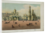 The Cathedral Square in the Moscow Kremlin (from a panoramic view of Moscow in 10 parts), ca 1848 by Philippe Benoist