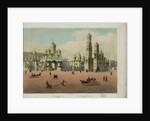 The Cathedral Square in the Moscow Kremlin (from a panoramic view of Moscow in 10 parts), ca 1848 by Philippe Benoist