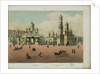 The Cathedral Square in the Moscow Kremlin (from a panoramic view of Moscow in 10 parts), ca 1848 by Philippe Benoist
