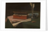 Still Life with Book, Papers and Inkwell, 1876 by François Bonvin