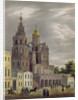 The Church of the Dormition of the Theotokos at the Pokrovka Street in Moscow, 1825 by Auguste Jean Baptiste Antoine Cadolle