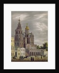 The Church of the Dormition of the Theotokos at the Pokrovka Street in Moscow, 1825 by Auguste Jean Baptiste Antoine Cadolle