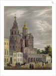 The Church of the Dormition of the Theotokos at the Pokrovka Street in Moscow, 1825 by Auguste Jean Baptiste Antoine Cadolle