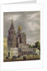 The Church of the Dormition of the Theotokos at the Pokrovka Street in Moscow, 1825 by Auguste Jean Baptiste Antoine Cadolle