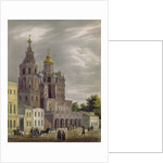The Church of the Dormition of the Theotokos at the Pokrovka Street in Moscow, 1825 by Auguste Jean Baptiste Antoine Cadolle