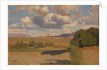 The Roman Campagna, with the Claudian Aqueduct, c. 1826 by Jean-Baptiste Camille Corot