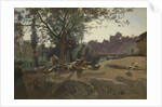 Peasants under the Trees at Dawn, c. 1843 by Jean-Baptiste Camille Corot