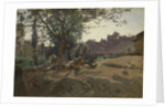 Peasants under the Trees at Dawn, c. 1843 by Jean-Baptiste Camille Corot