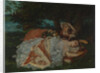 Young Ladies on the Bank of the Seine, before 1857 by Gustave Courbet