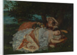 Young Ladies on the Bank of the Seine, before 1857 by Gustave Courbet