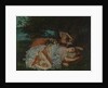 Young Ladies on the Bank of the Seine, before 1857 by Gustave Courbet
