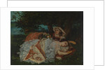 Young Ladies on the Bank of the Seine, before 1857 by Gustave Courbet