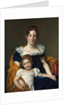 Portrait of the Comtesse Vilain XIIII and her Daughter, 1816 by Jacques Louis David