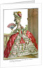 French court dress with wide panniers, 1778 by Claude Louis Desrais