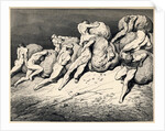 The hoarders and wasters. Illustration to the Divine Comedy by Dante Alighieri, 1857 by Gustave Doré