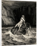 Arrival of Charon. Illustration to the Divine Comedy by Dante Alighieri, 1857 by Gustave Doré