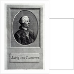 Portrait of the author Jacques Cazotte by French master