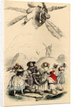 The new Icarus, 1840s by Jean-Jacques Grandville