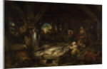 The Fish Market, Dieppe, 1845 by Louis Gabriel Eugène Isabey