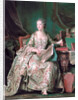 Full-length portrait of the Marquise de Pompadour (1721-1764) by Maurice Quentin de La Tour