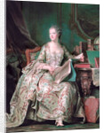 Full-length portrait of the Marquise de Pompadour (1721-1764) by Maurice Quentin de La Tour