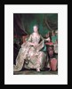 Full-length portrait of the Marquise de Pompadour (1721-1764) by Maurice Quentin de La Tour