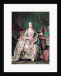 Full-length portrait of the Marquise de Pompadour (1721-1764) by Maurice Quentin de La Tour