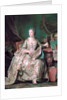 Full-length portrait of the Marquise de Pompadour (1721-1764) by Maurice Quentin de La Tour