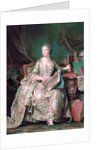 Full-length portrait of the Marquise de Pompadour (1721-1764) by Maurice Quentin de La Tour