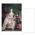 Full-length portrait of the Marquise de Pompadour (1721-1764) by Maurice Quentin de La Tour