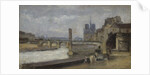 The Pont de la Tournelle, Paris, 1862-1864 by Stanislas Lepine