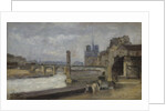 The Pont de la Tournelle, Paris, 1862-1864 by Stanislas Lepine