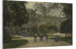 Nuns and Schoolgirls in the Tuileries Gardens, Paris, 1870s-1880s by Stanislas Lepine