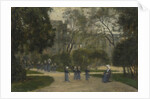 Nuns and Schoolgirls in the Tuileries Gardens, Paris, 1870s-1880s by Stanislas Lepine