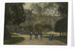 Nuns and Schoolgirls in the Tuileries Gardens, Paris, 1870s-1880s by Stanislas Lepine