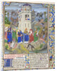 Fortress of Faith (Miniature of the Saints Gregory, Augustine, Jerome, and Ambrose fighting demons), Late 15th cen by Loyset Liédet