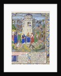 Fortress of Faith (Miniature of the Saints Gregory, Augustine, Jerome, and Ambrose fighting demons), Late 15th cen by Loyset Liédet