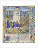 Fortress of Faith (Miniature of the Saints Gregory, Augustine, Jerome, and Ambrose fighting demons), Late 15th cen by Loyset Liédet