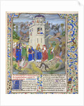 Fortress of Faith (Miniature of the Saints Gregory, Augustine, Jerome, and Ambrose fighting demons), Late 15th cen by Loyset Liédet