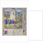 Fortress of Faith (Miniature of the Saints Gregory, Augustine, Jerome, and Ambrose fighting demons), Late 15th cen by Loyset Liédet