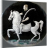 King Henry II of France on horseback (Plate), Mid of 16th cen by Léonard Limousin