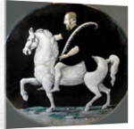 King Henry II of France on horseback (Plate), Mid of 16th cen by Léonard Limousin
