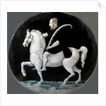 King Henry II of France on horseback (Plate), Mid of 16th cen by Léonard Limousin