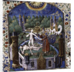 The creation of Eve from the body of the sleeping Adam (From De cleres et nobles femmes by Giovanni Boccaccio), 1450-1475 by Maître François