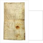 Diploma of Philip I in favor of the Abbey of St. Crépin in Soissons, with signature by Anne of Kiev, Queen of France, 1063 by Medieval Document