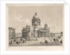 Saint Isaacs Cathedral As Seen From The Admiralteysky Prospekt by Auguste de Montferrand