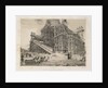 View of the Cathedral surrounded by wooden scaffolding by Auguste de Montferrand