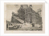 View of the Cathedral surrounded by wooden scaffolding by Auguste de Montferrand