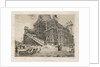 View of the Cathedral surrounded by wooden scaffolding by Auguste de Montferrand