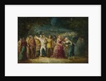 Torchlight Procession, 1870s-1880s by Adolphe-Thomas-Joseph Monticelli